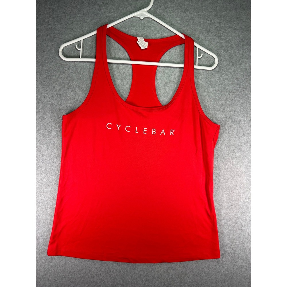 All Sport CycleBar Red Racerback Tank Top Womens Medium Activewear Spin Gym